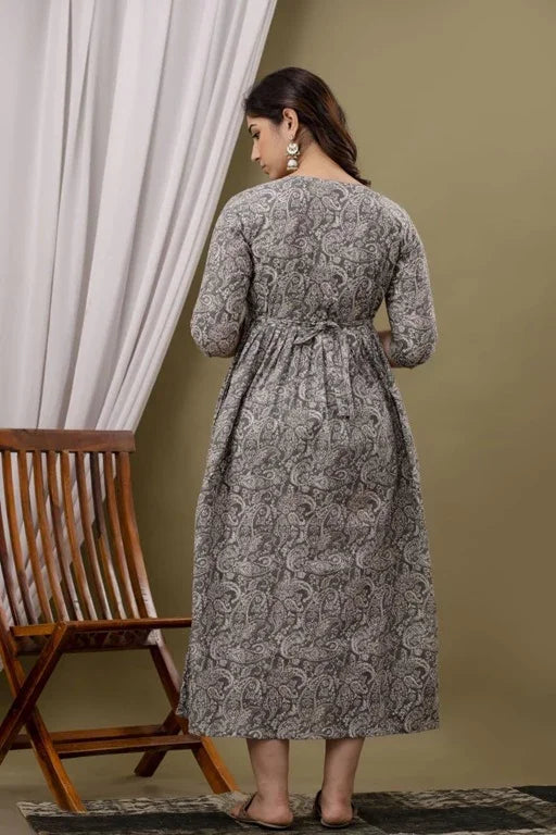 Premium Cotton Maternity and Feeding Gown Kurtis for Women - Sigma Trends