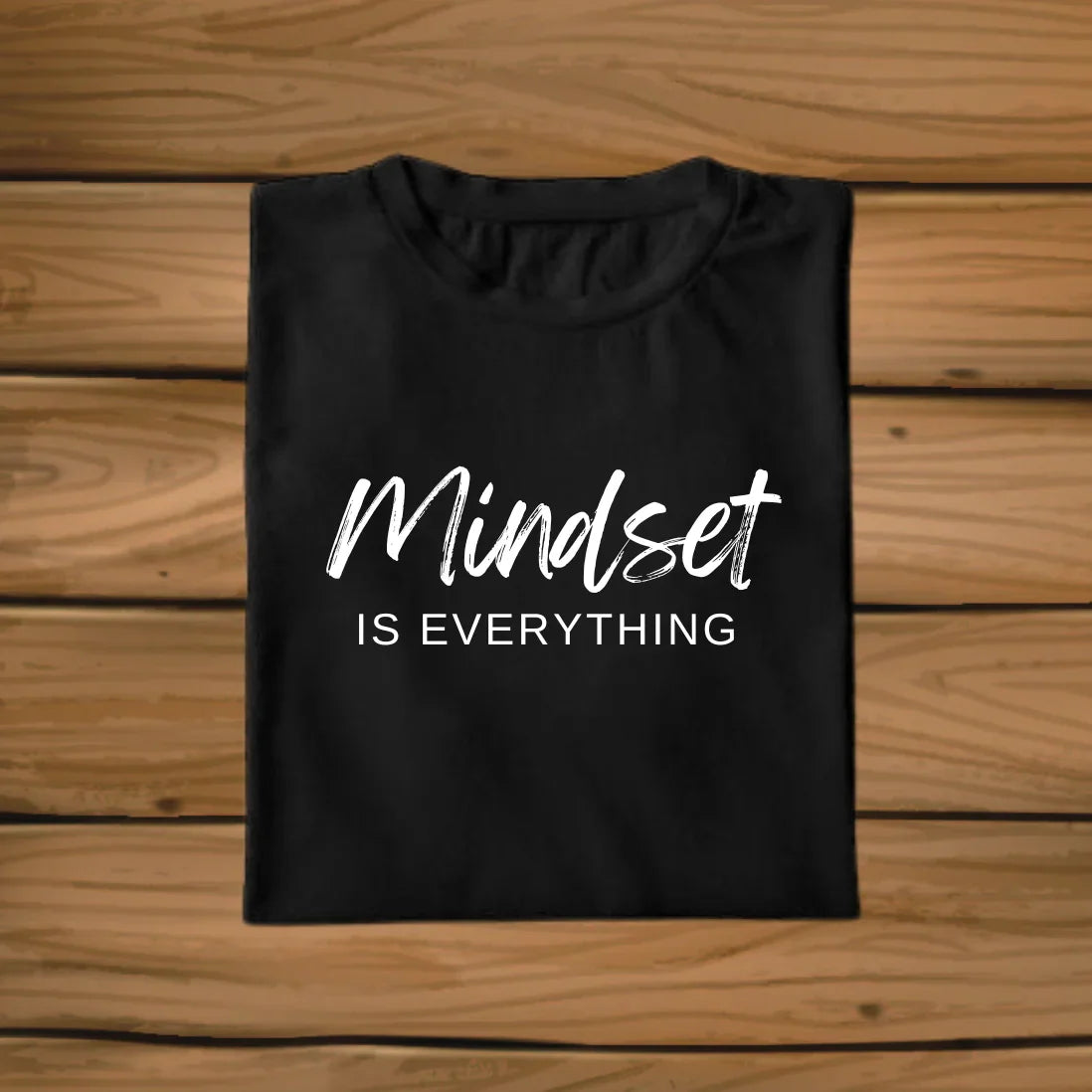 Mindset Is Everything Black Plus Size T-Shirt - Sigma Trends