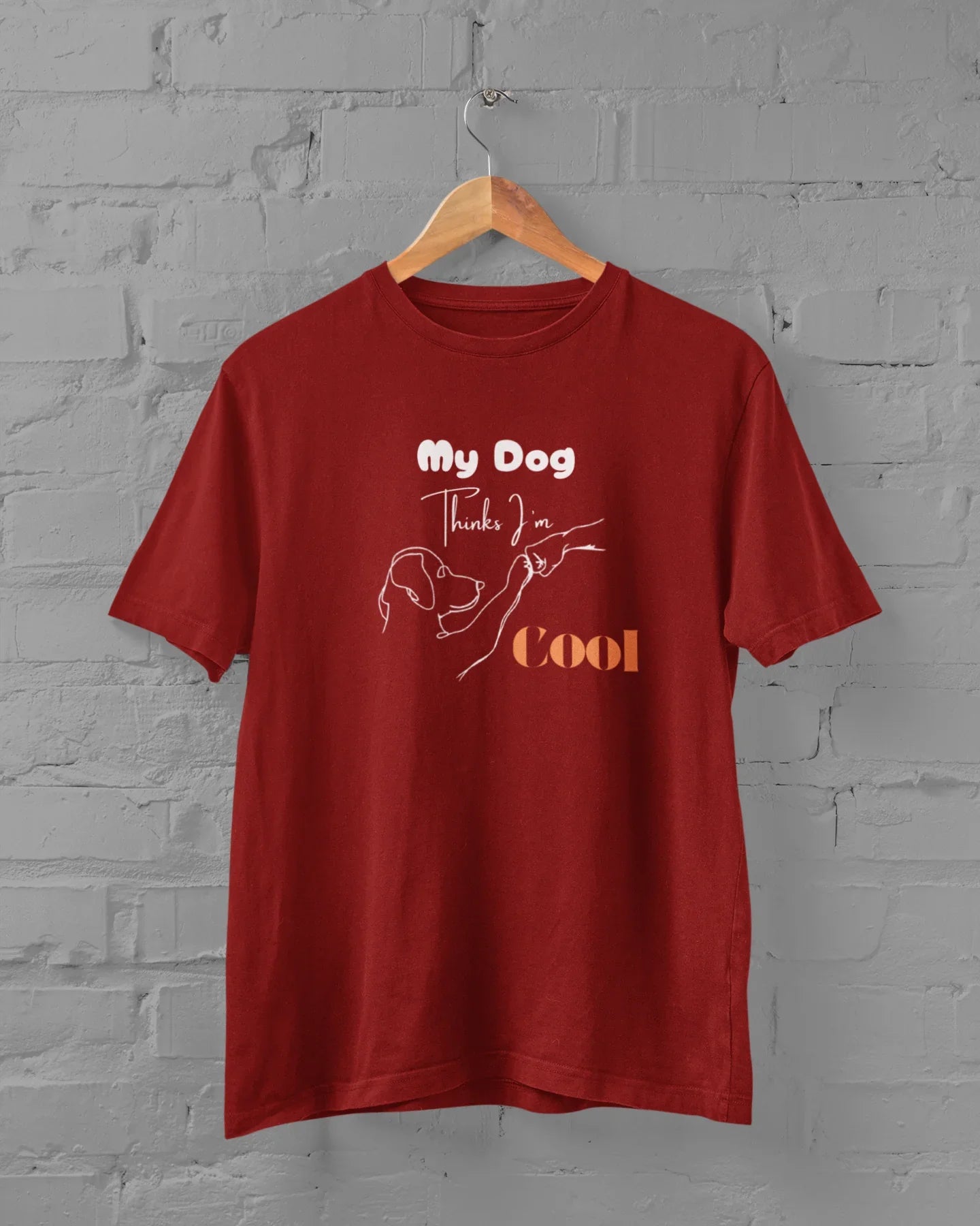 My Dog Thinks I'm Cool Plus Size Unisex T-Shirt - Sigma Trends
