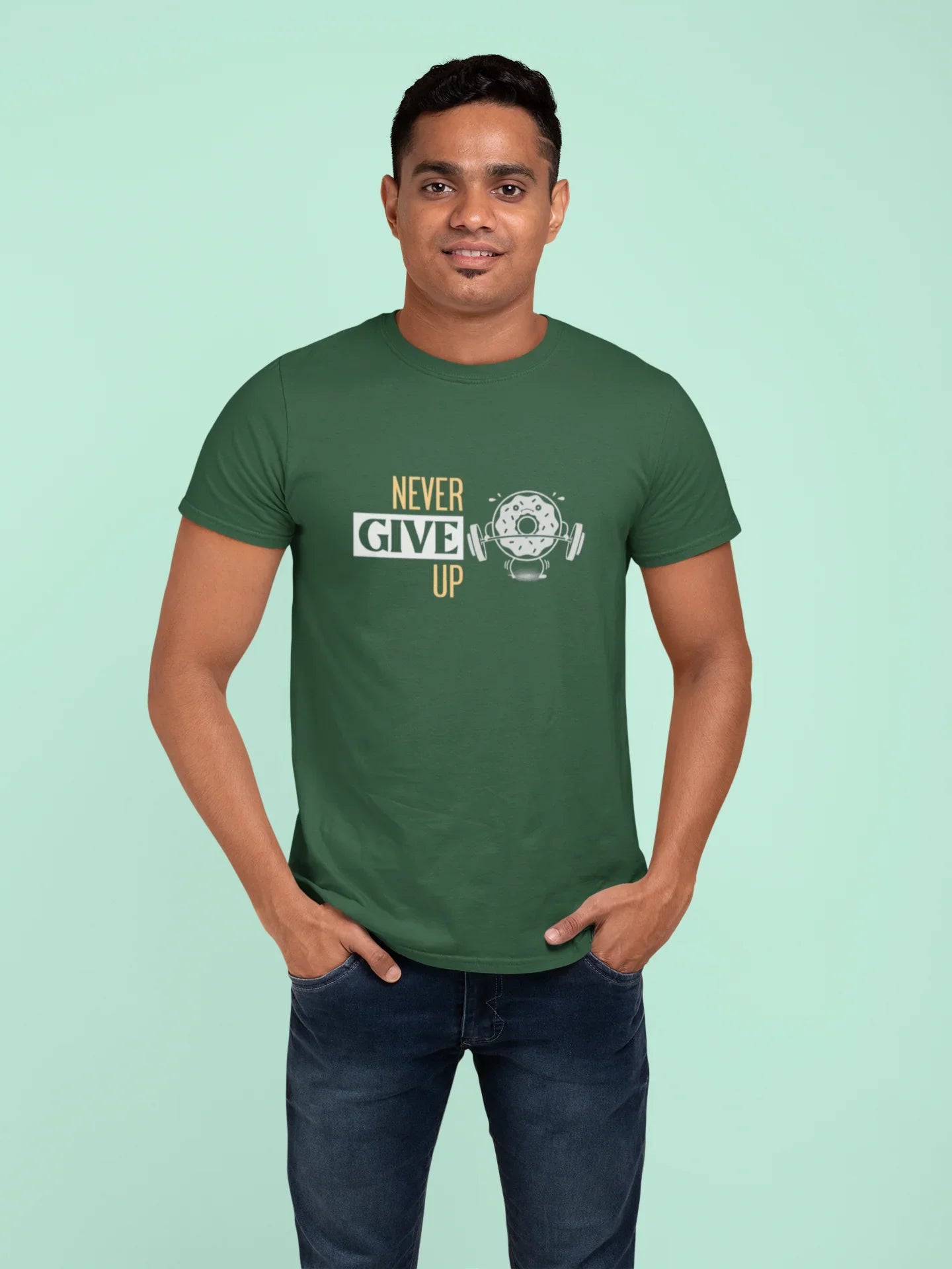 Never Give Up Plus Size T-Shirt - Sigma Trends
