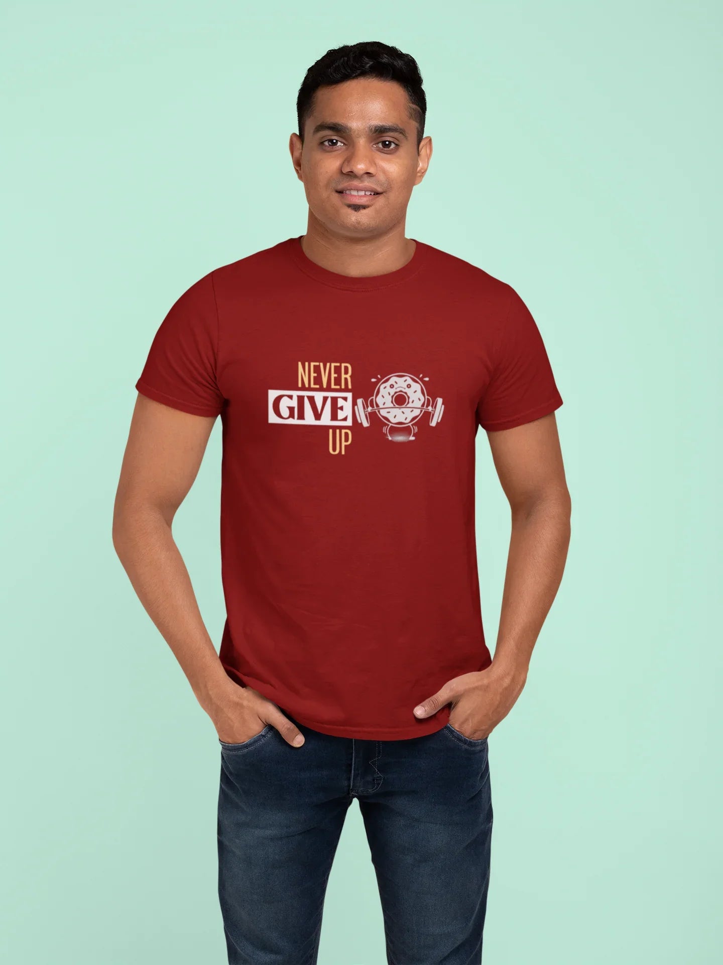 Never Give Up Plus Size T-Shirt - Sigma Trends