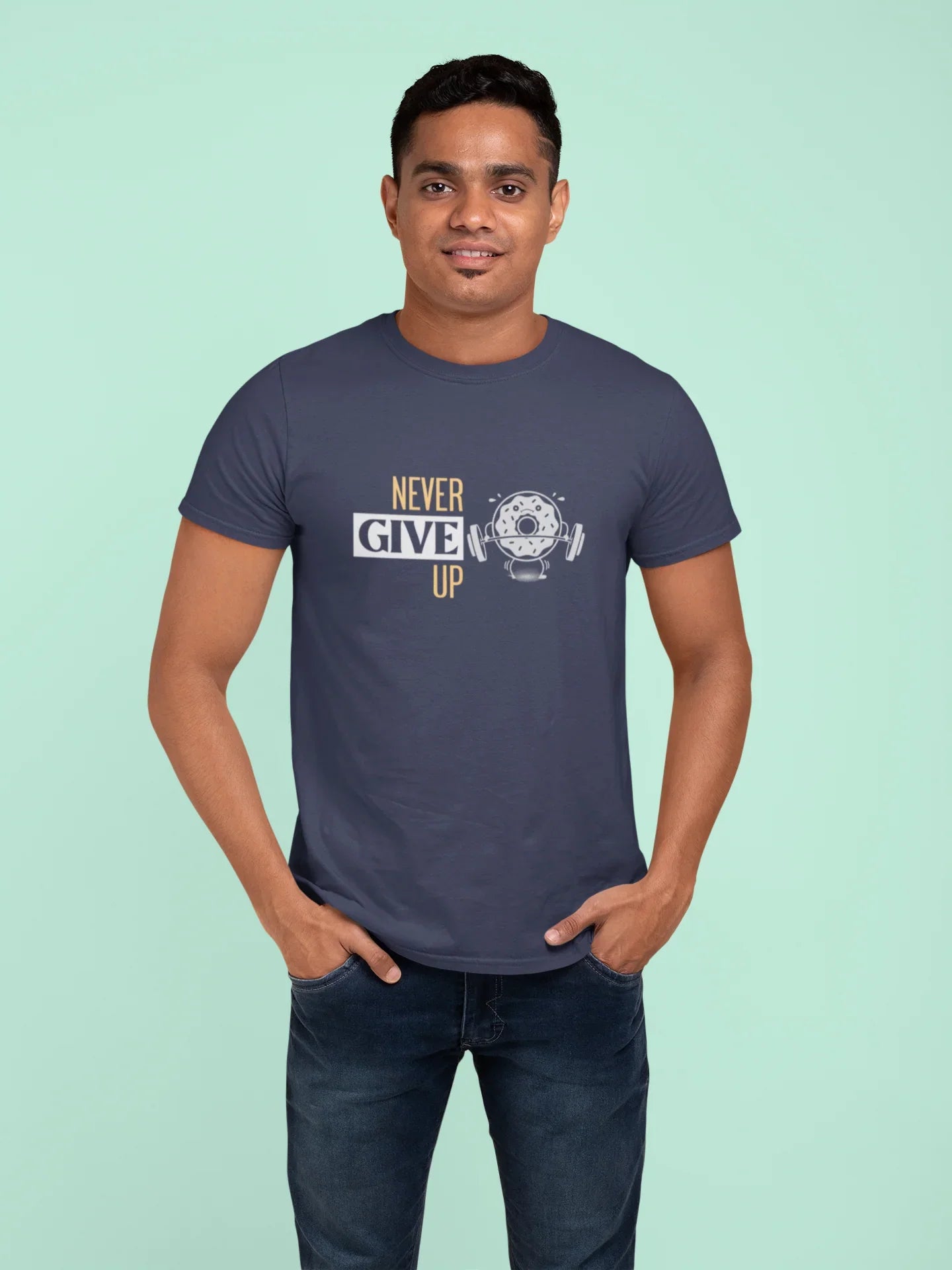 Never Give Up Plus Size T-Shirt - Sigma Trends