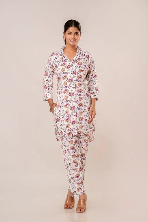 Women's Rayon Printed Plus Size Coord Set - Sigma Trends