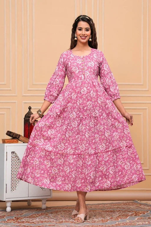 Premium Cotton Maternity and Feeding Gown Kurtis for Women - Sigma Trends