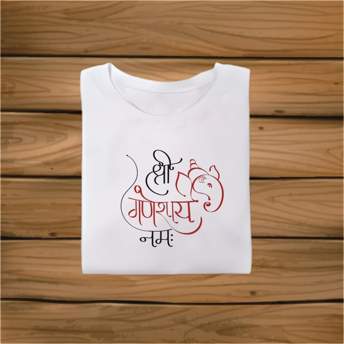 Shree Ganeshay Namah White Plus Size T-Shirt - Sigma Trends