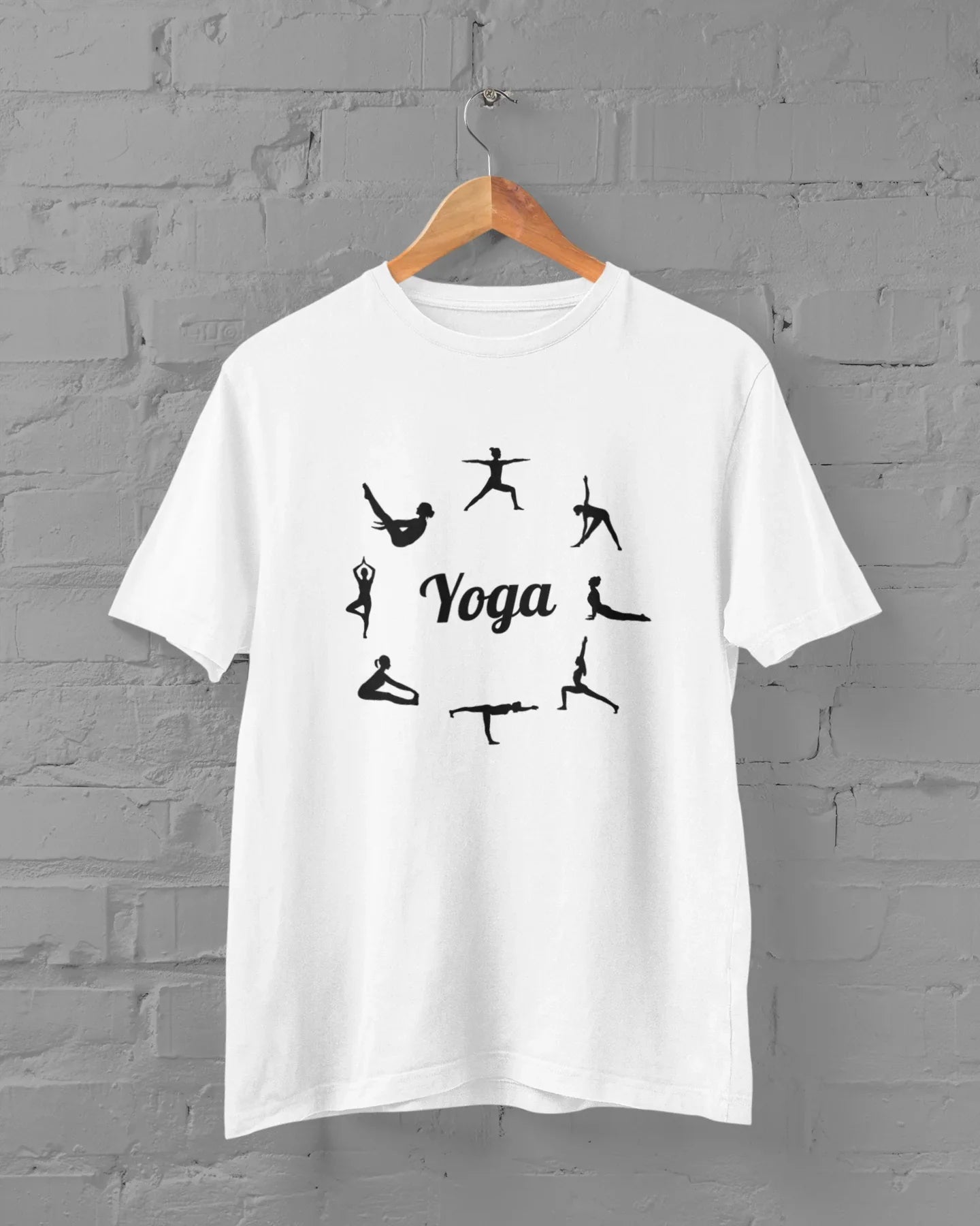 Yoga Poses Plus Size T-Shirt – Unisex Cotton Tee for Yoga Lovers - Sigma Trends
