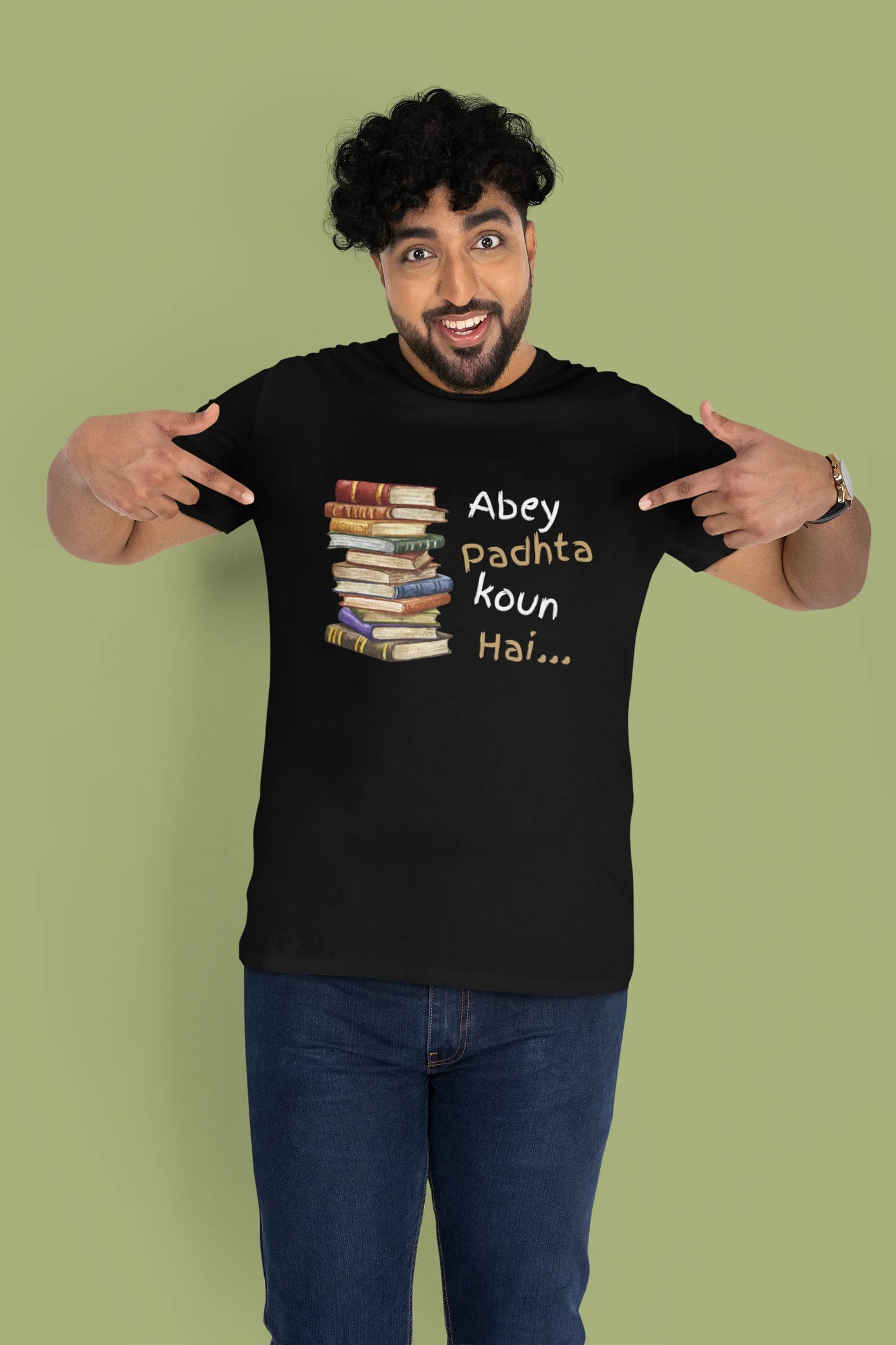Abey Padhta Koun Hai Plus Size Men's T-Shirt - Sigma Trends