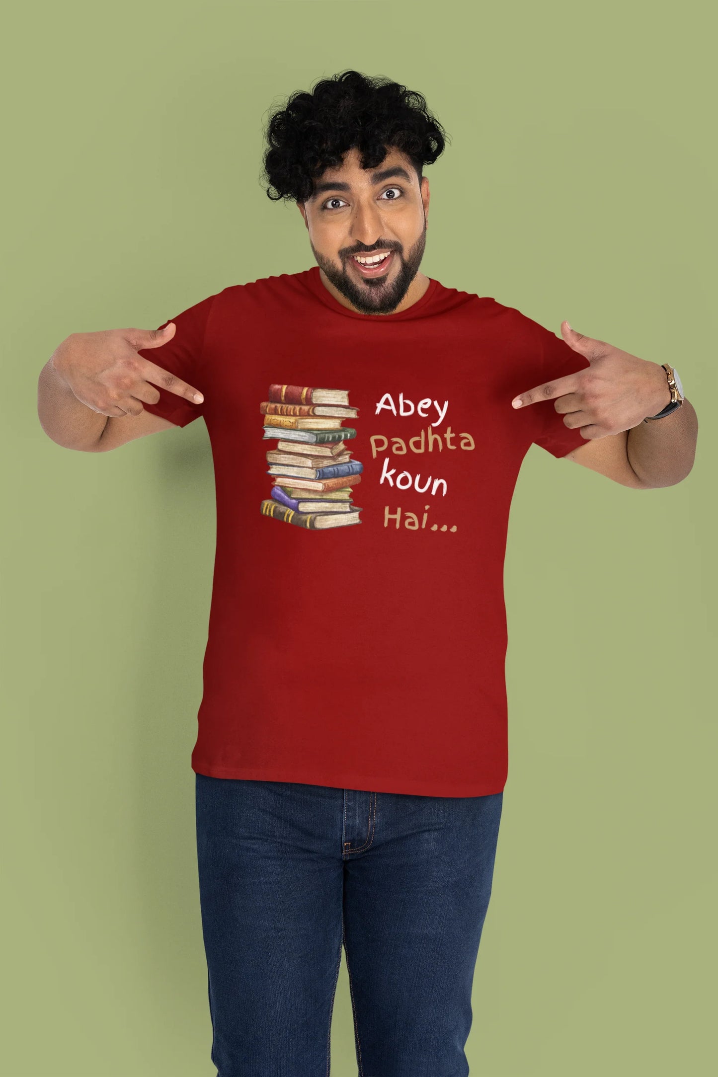 Abey Padhta Koun Hai Plus Size Men's T-Shirt - Sigma Trends