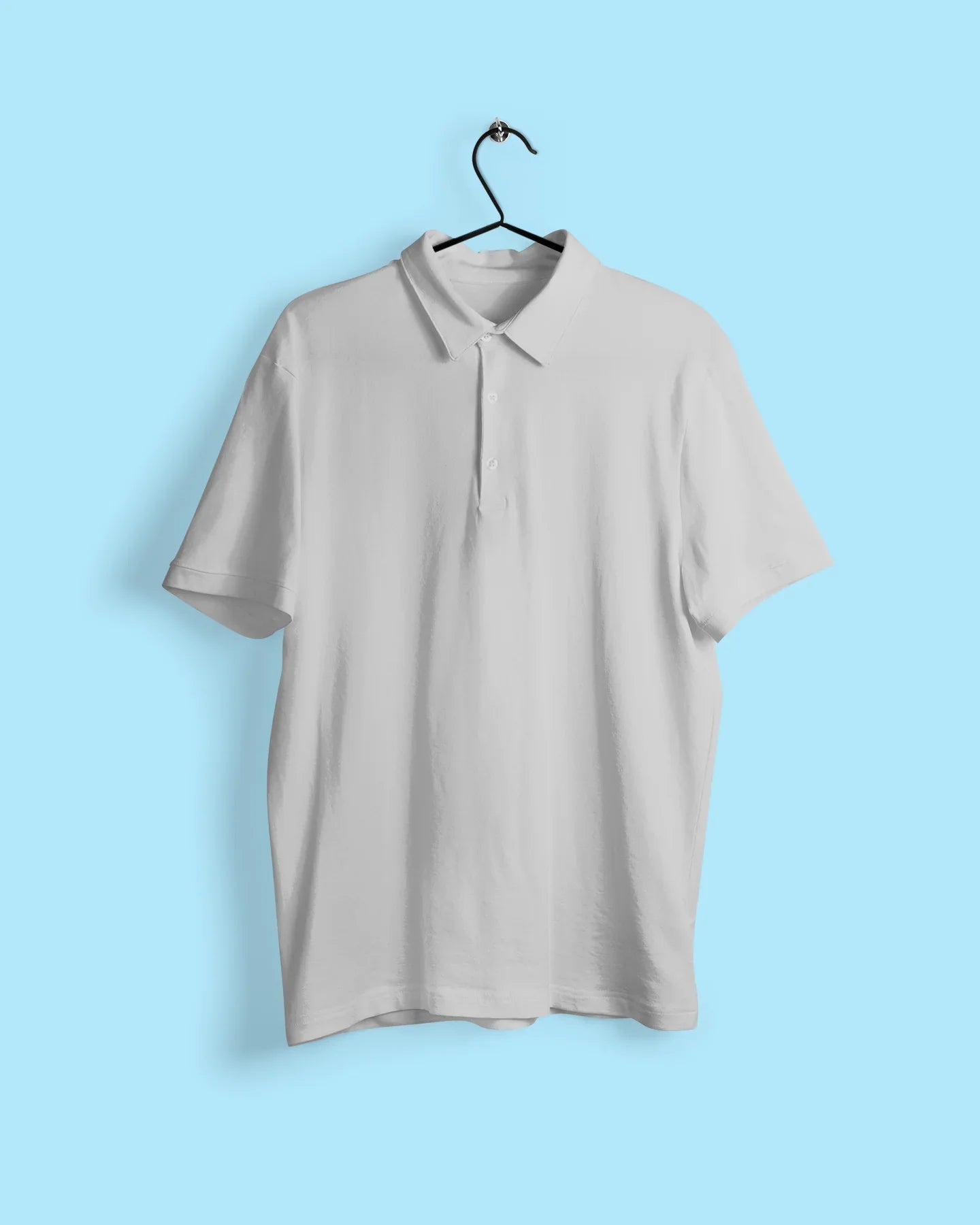 Plain Grey Plus Size Half Sleeve Polo T-Shirt - Sigma Trends