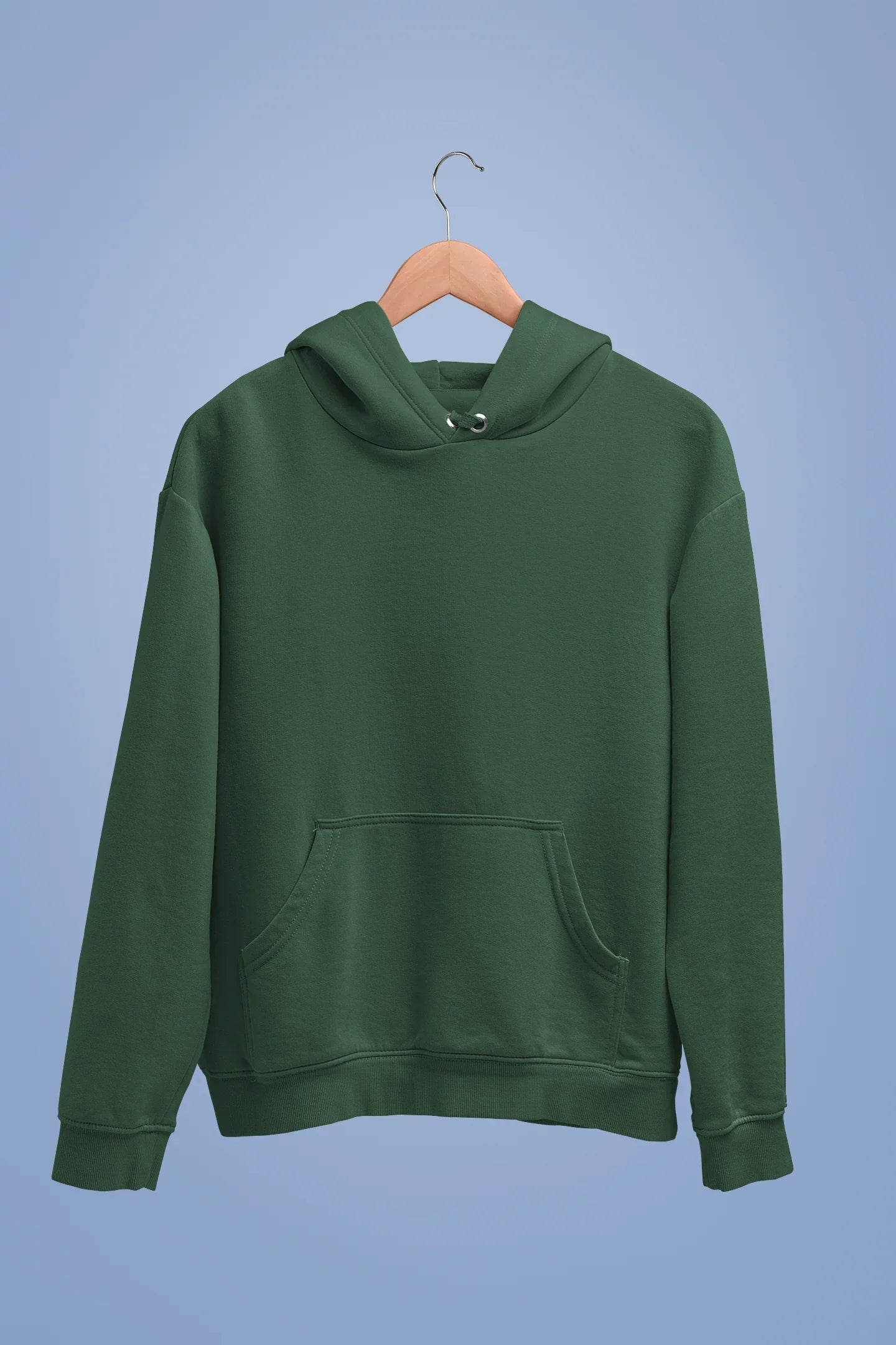 Unisex Hooded Sweatshirt Bottle Green - Sigma Trends