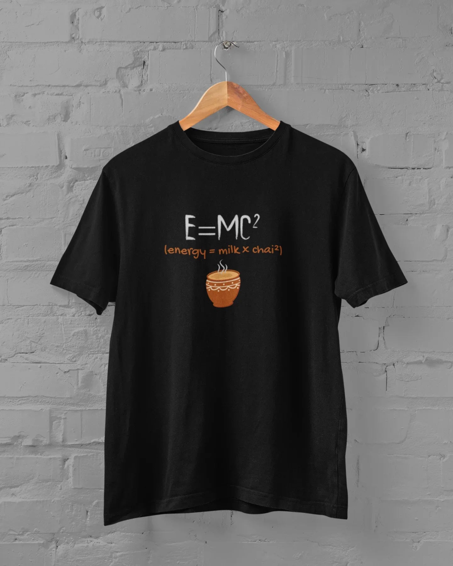 E=MC² Chai Lovers Einstein Energy Science Humor Unisex Plus Size T-Shirt - Sigma Trends