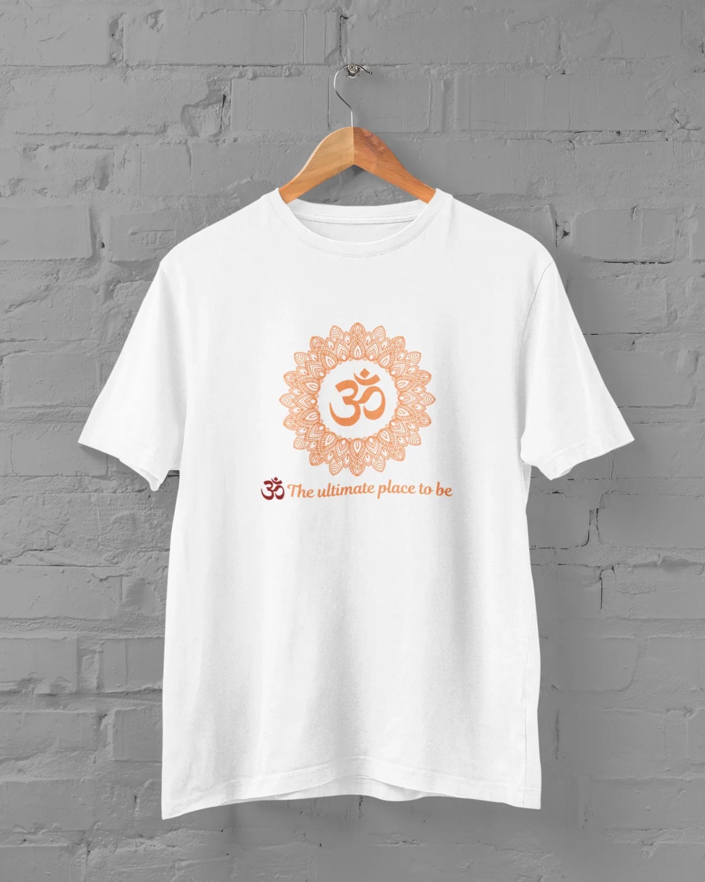 Om Yoga Unisex Plus Size White T-Shirt - Sigma Trends