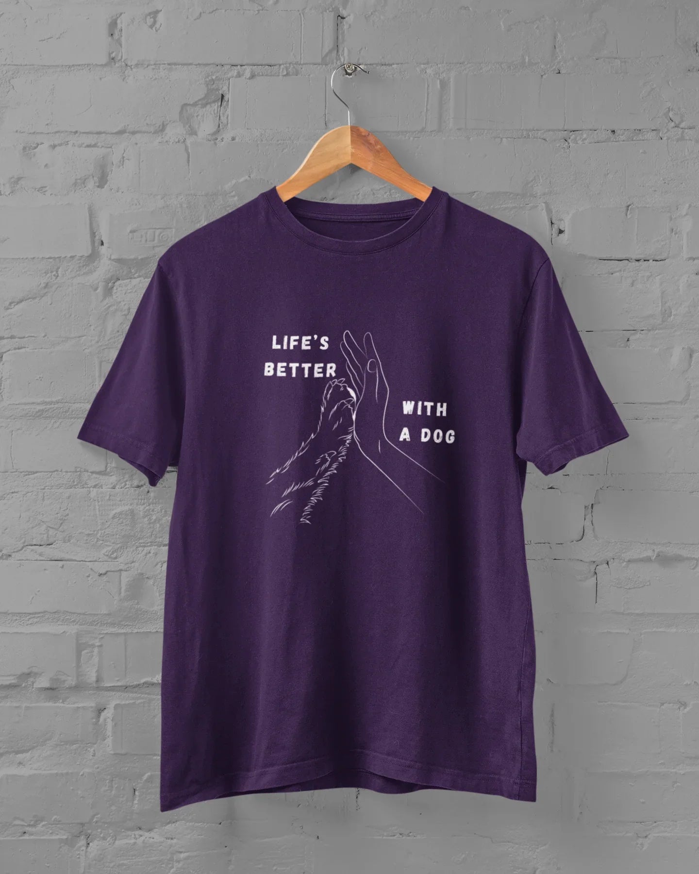 Lifes Better With A Dog Plus Size Unisex T-Shirt - Sigma Trends