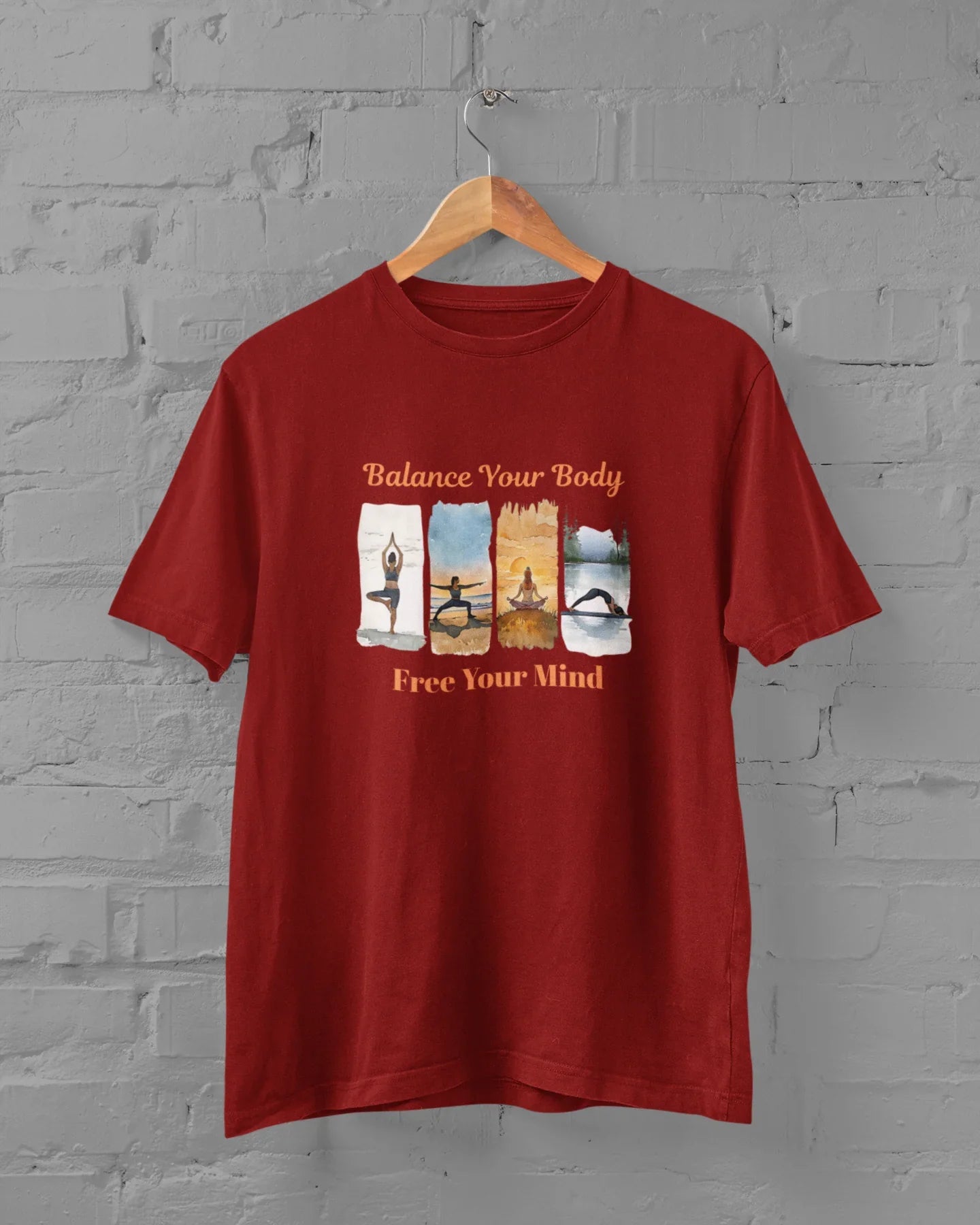 Balance Your Body Free Your Mind Yoga Plus Size Unisex T-Shirt - Sigma Trends