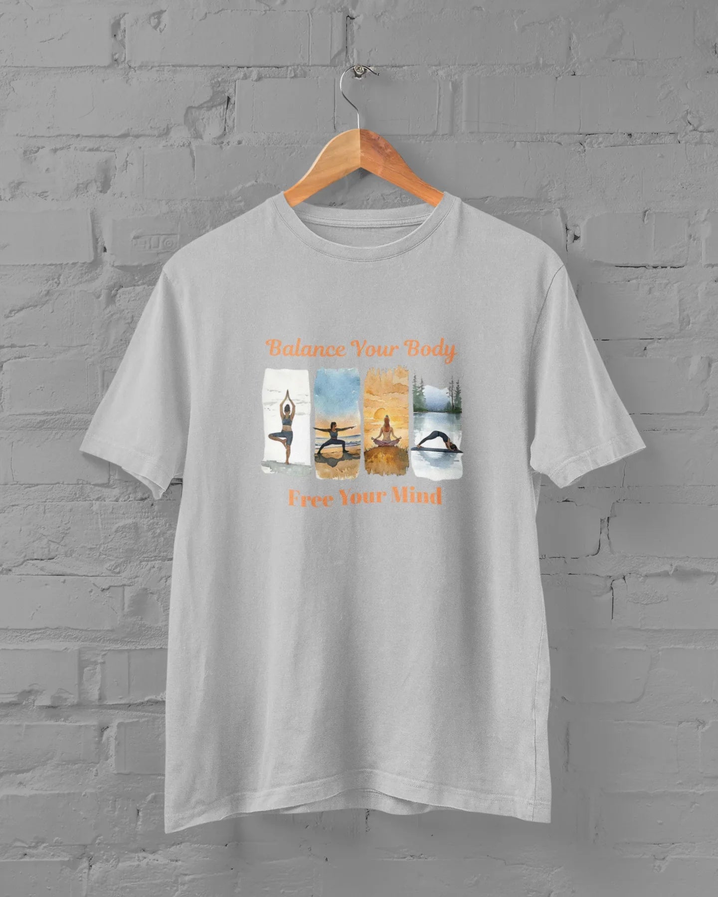 Balance Your Body Free Your Mind Yoga Plus Size Unisex T-Shirt - Sigma Trends