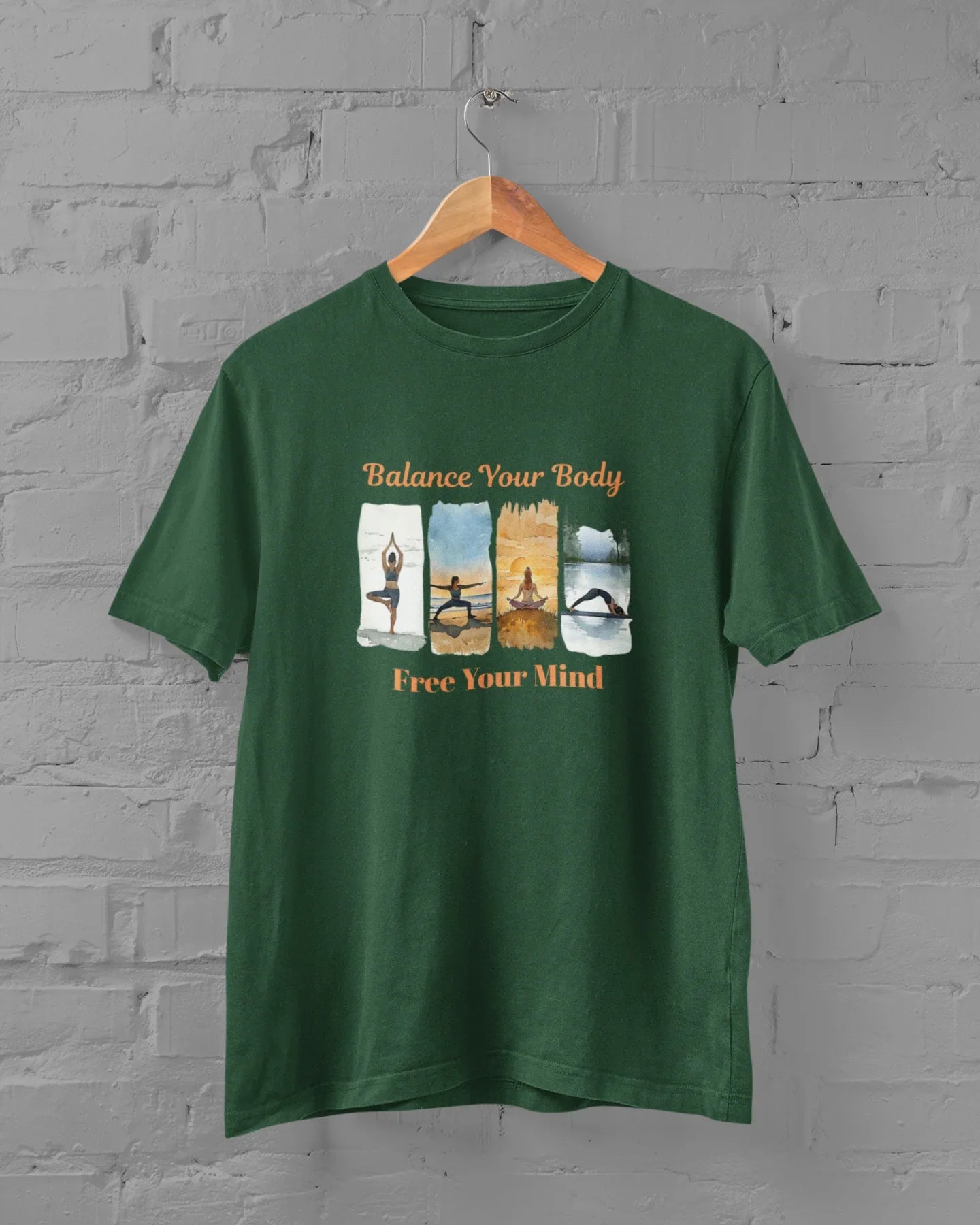 Balance Your Body Free Your Mind Yoga Plus Size Unisex T-Shirt - Sigma Trends