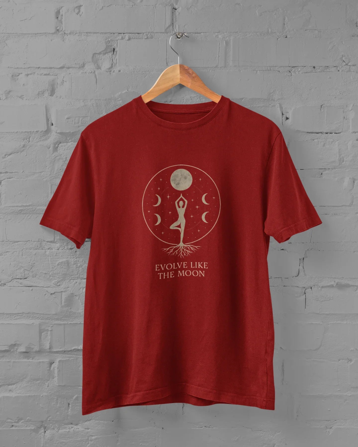 Evolve Like The Moon Plus Size Yoga T-Shirt - Sigma Trends