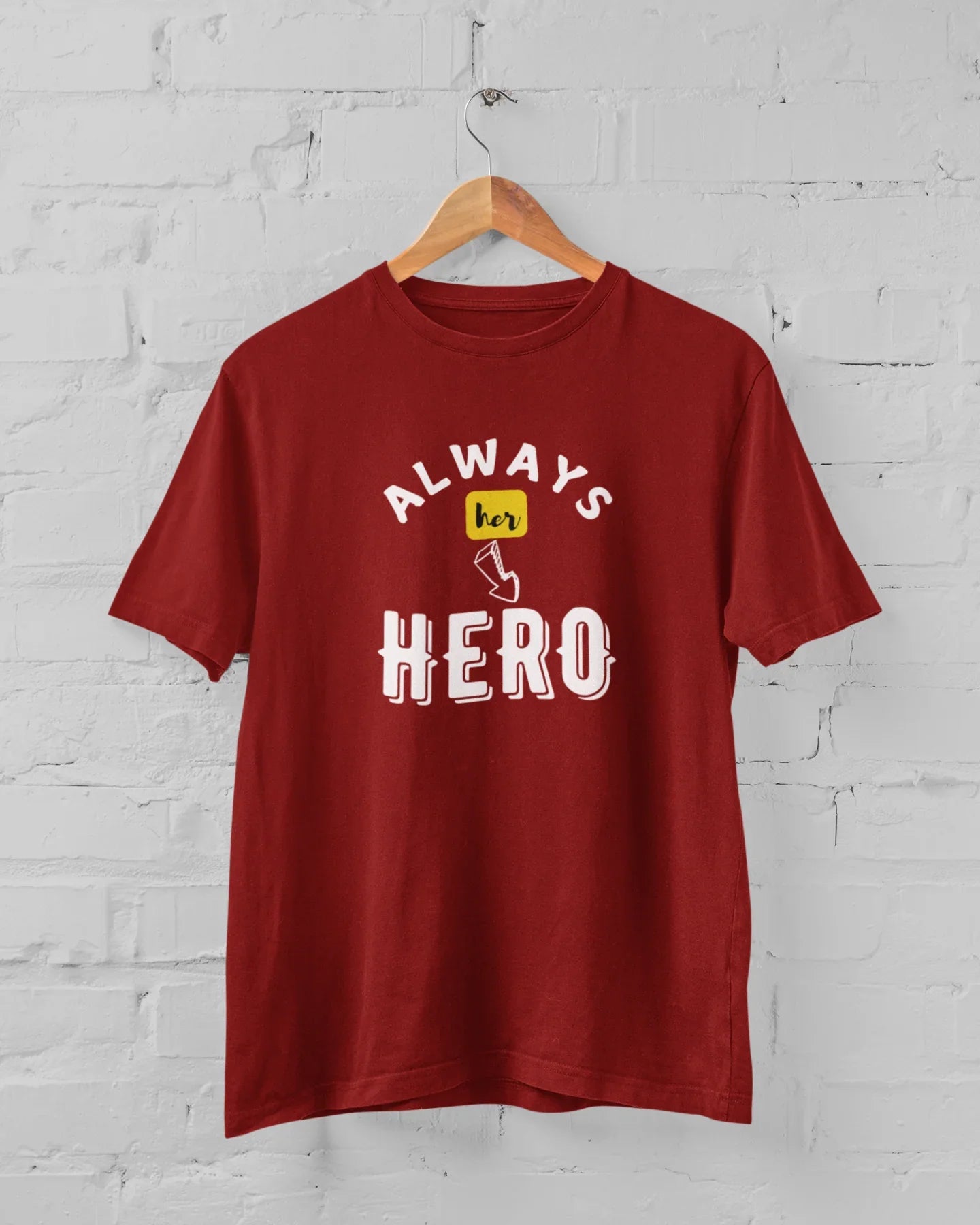 Always Her Hero Plus Size Men's T-Shirt - Sigma Trends