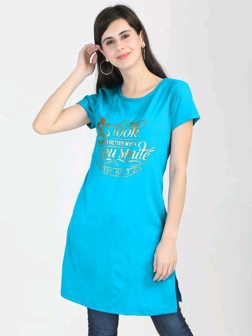 Cotton Printed Long Top - Sigma Trends