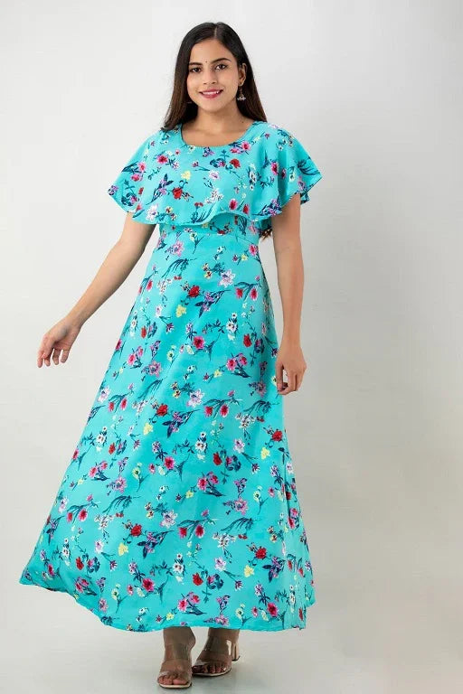 Poly Crepe Printed Dress - Sigma Trends