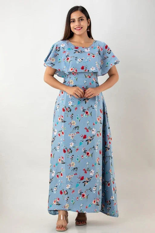 Poly Crepe Printed Dress - Sigma Trends