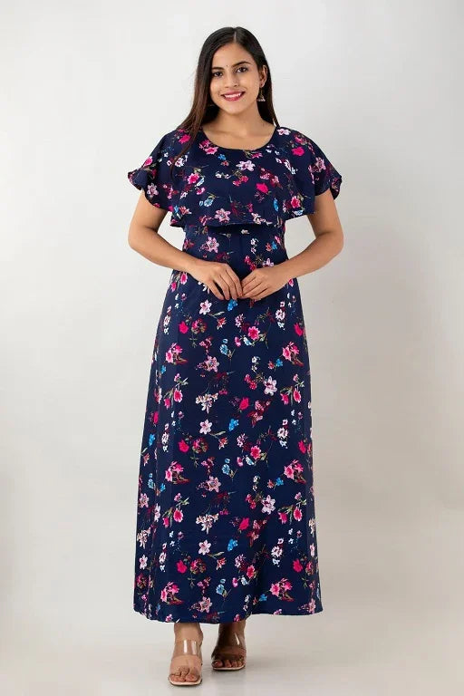 Poly Crepe Printed Dress - Sigma Trends
