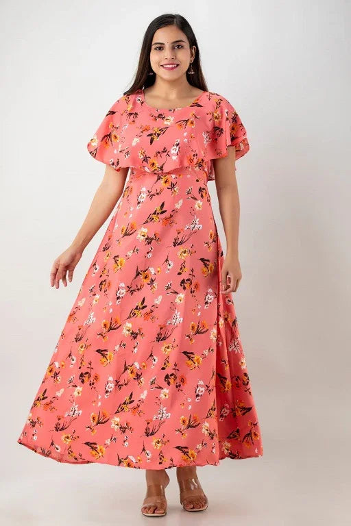Poly Crepe Printed Dress - Sigma Trends
