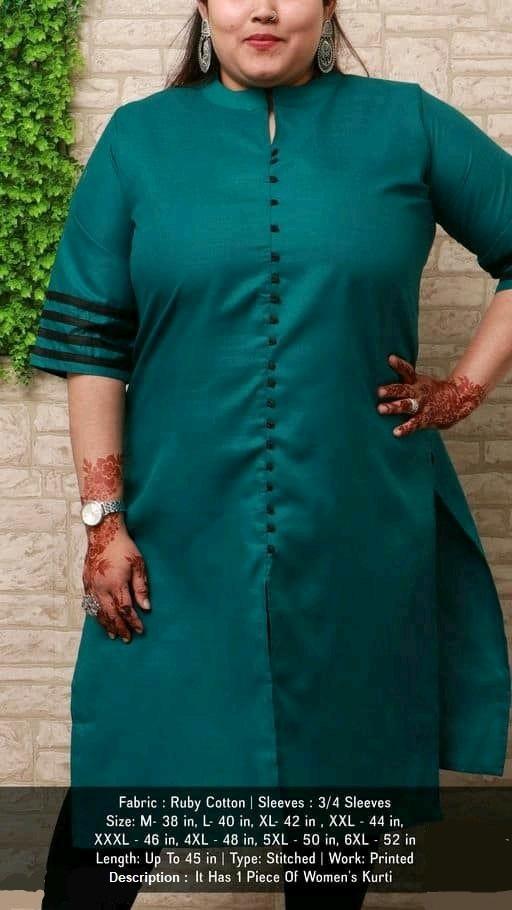 Ruby Cotton Women's Kurti - Sigma Trends