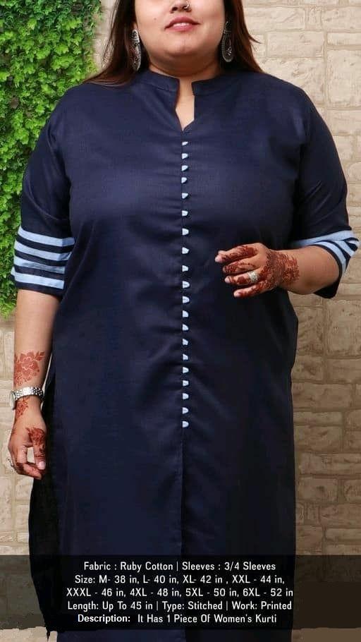 Ruby Cotton Women's Kurti - Sigma Trends