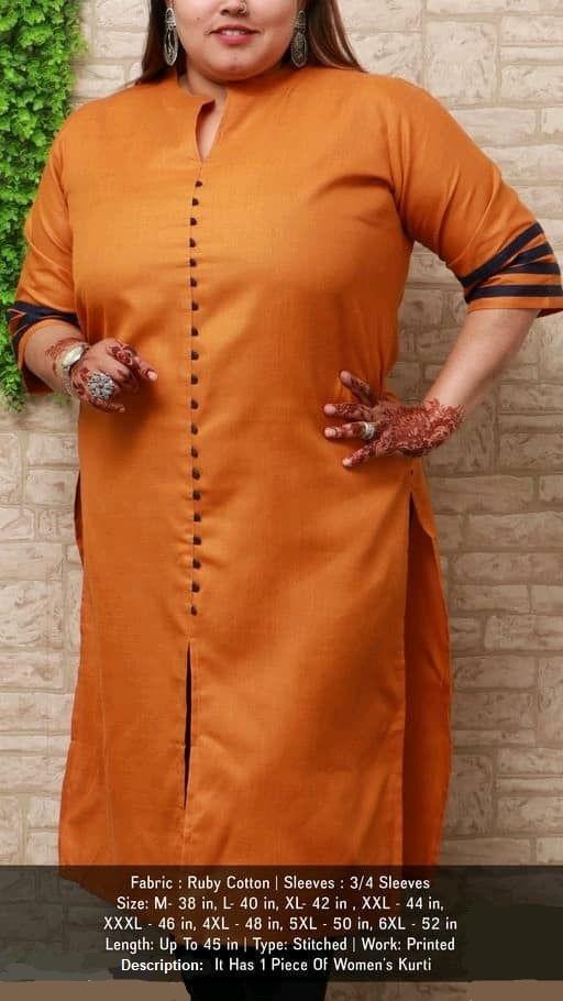 Ruby Cotton Women's Kurti - Sigma Trends