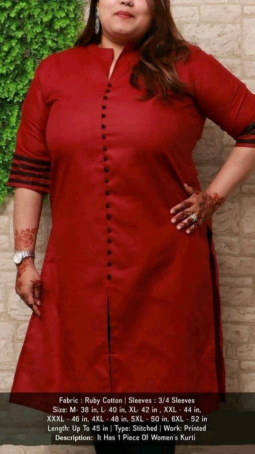 Ruby Cotton Women's Kurti - Sigma Trends