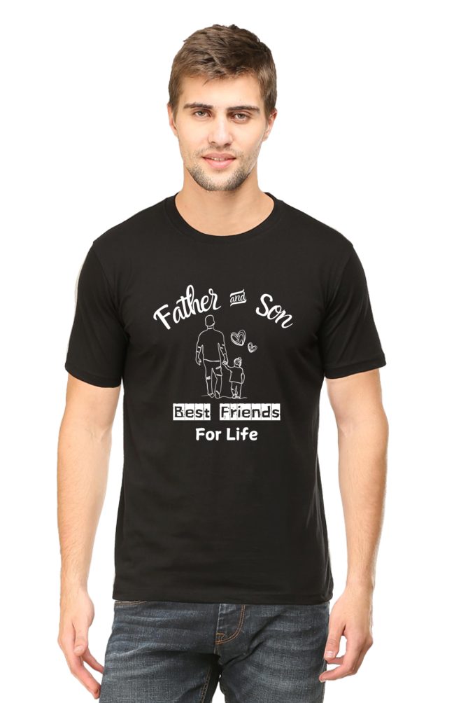 SigmaTrends Father & Son Best Friends For Life Plus Size Men's T-Shirt 