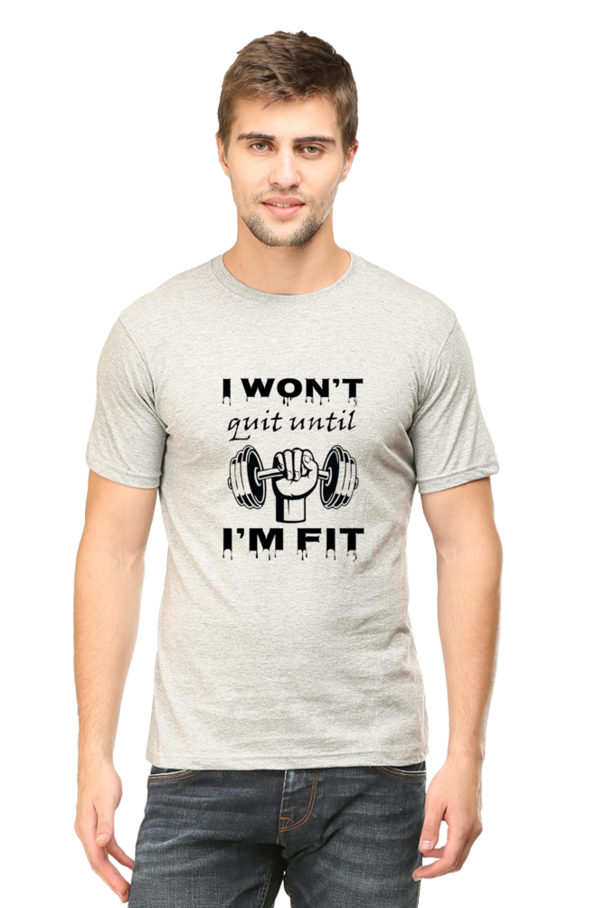 I Won't Quit Until I'M Fit Plus Size T-Shirt