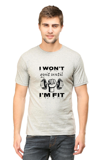 I Won't Quit Until I'M Fit Plus Size T-Shirt