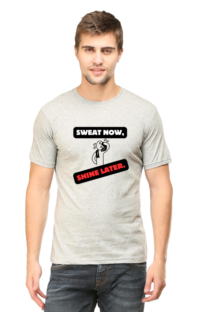 Sweat Now Shine Later Plus Size Men's T-Shirt - sigmatrends