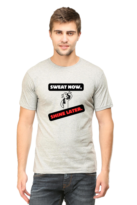 Sweat Now Shine Later Plus Size Men's T-Shirt - sigmatrends