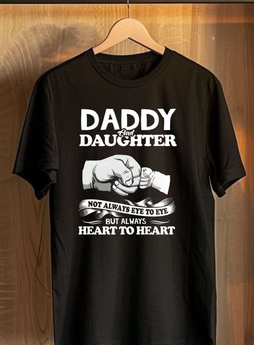 Dad Daughter Heart To Heart Plus Size T-Shirt - sigmatrends