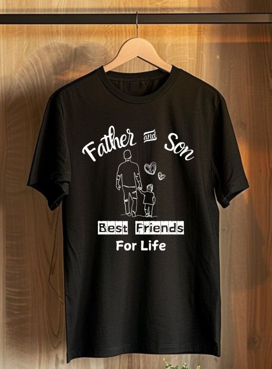 Sigma Trends Father & Son Best Friends For Life Plus Size Men's T-Shirt