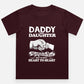 Kid Daddy and Daughter Not Always Eye to Eye T-Shirt for boys and girls aged 5-13 years in Maroon 100% cotton graphic tee - sigmatrends