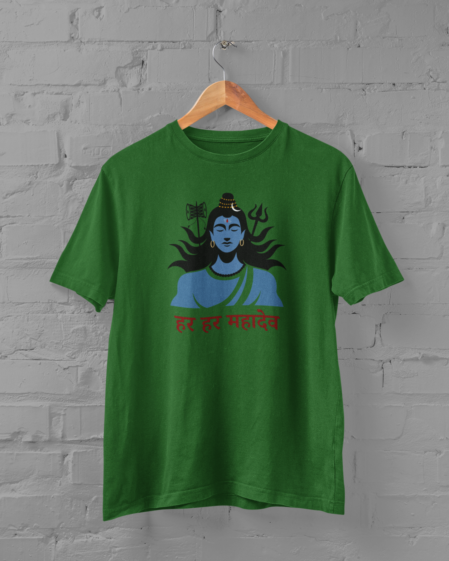 Har Har Mahadev Plus Size T-Shirt Green - Sigmatrends