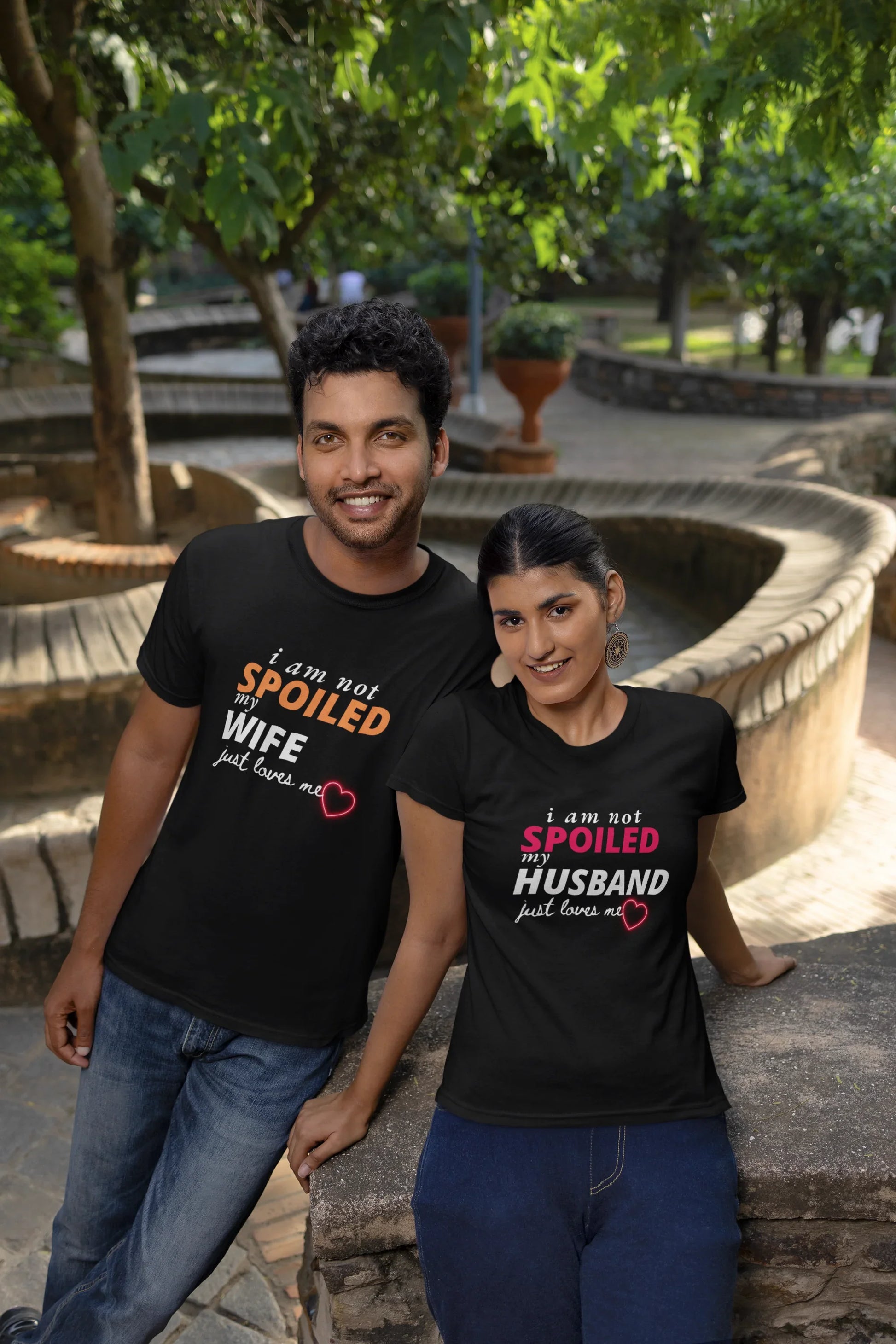 I Am Not Spoiled Couple T-Shirt – Sigma Trends - Main Image