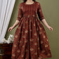 Maroon Premium Cotton Maternity and Feeding Gown Kurtis for Women - sigmatrends