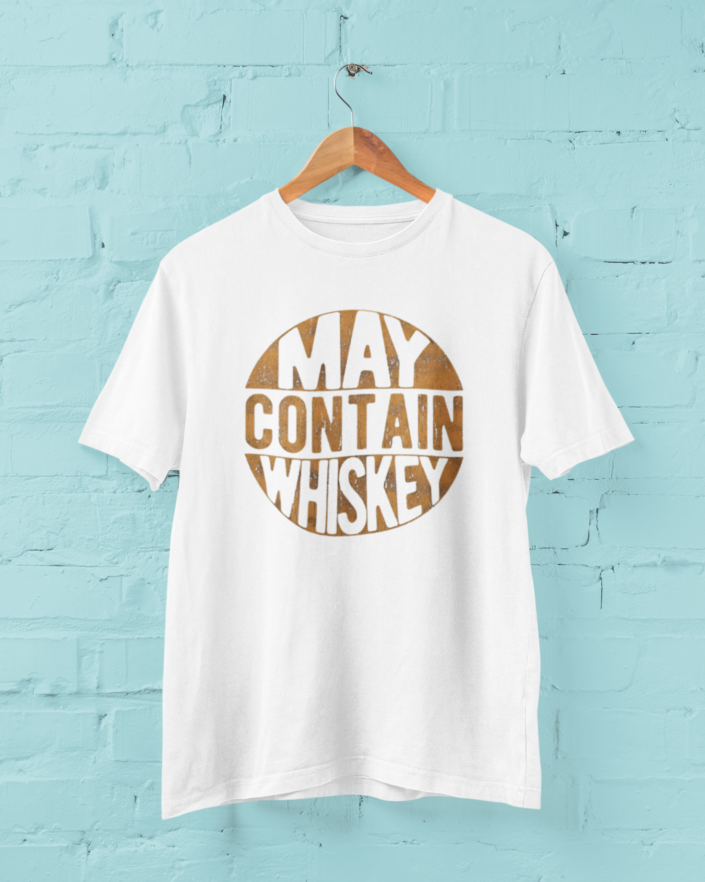 May Contain Whiskey Plus Size White T-Shirt Sigmatrends