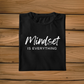 Mindset Is Everything Black Plus Size T-Shirt Folded - Sigmatrends