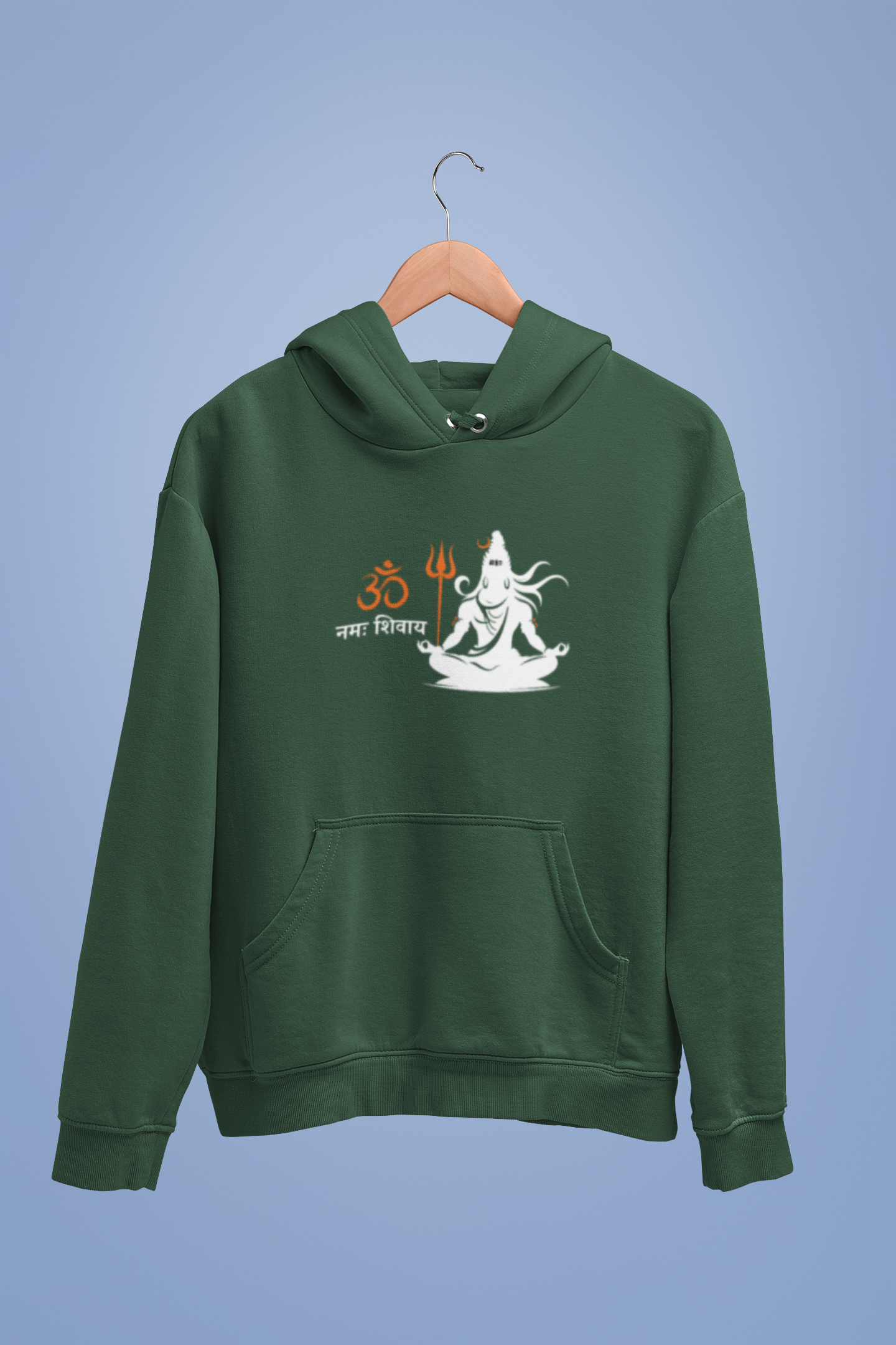 Om Namha Shivaya Unisex Hoodie Sweatshrit Green - Sigmatrends