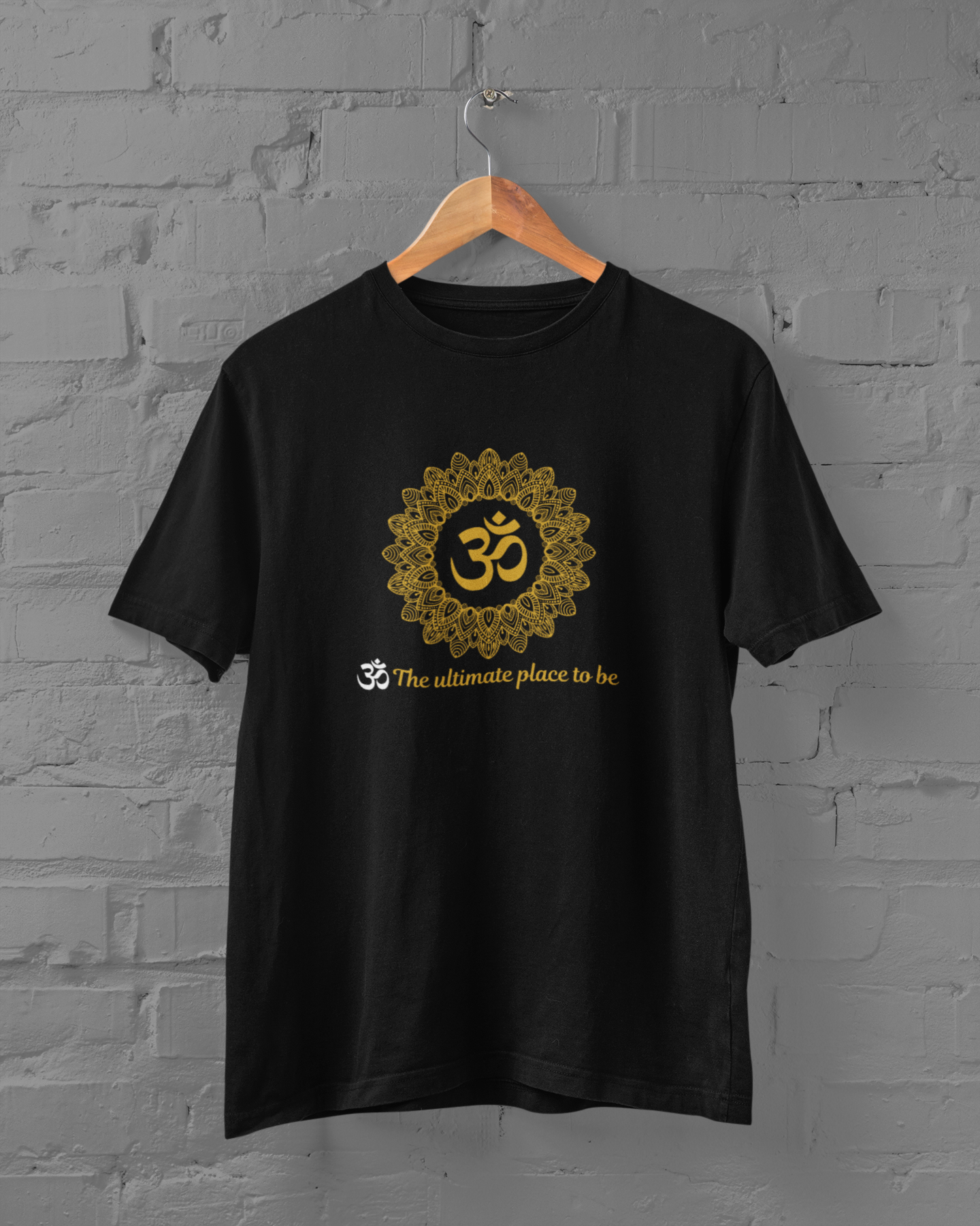 Om Yoga Unisex Plus Size Black T-Shirt - sigmatrends