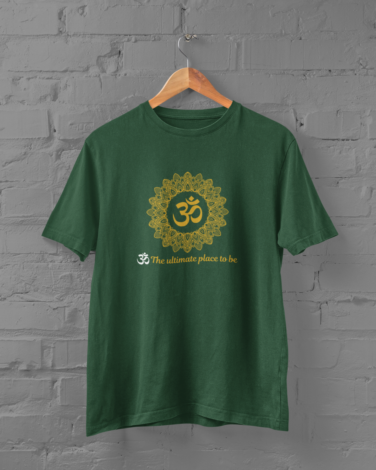 Om Yoga Unisex Plus Size Green T-Shirt - sigmatrends