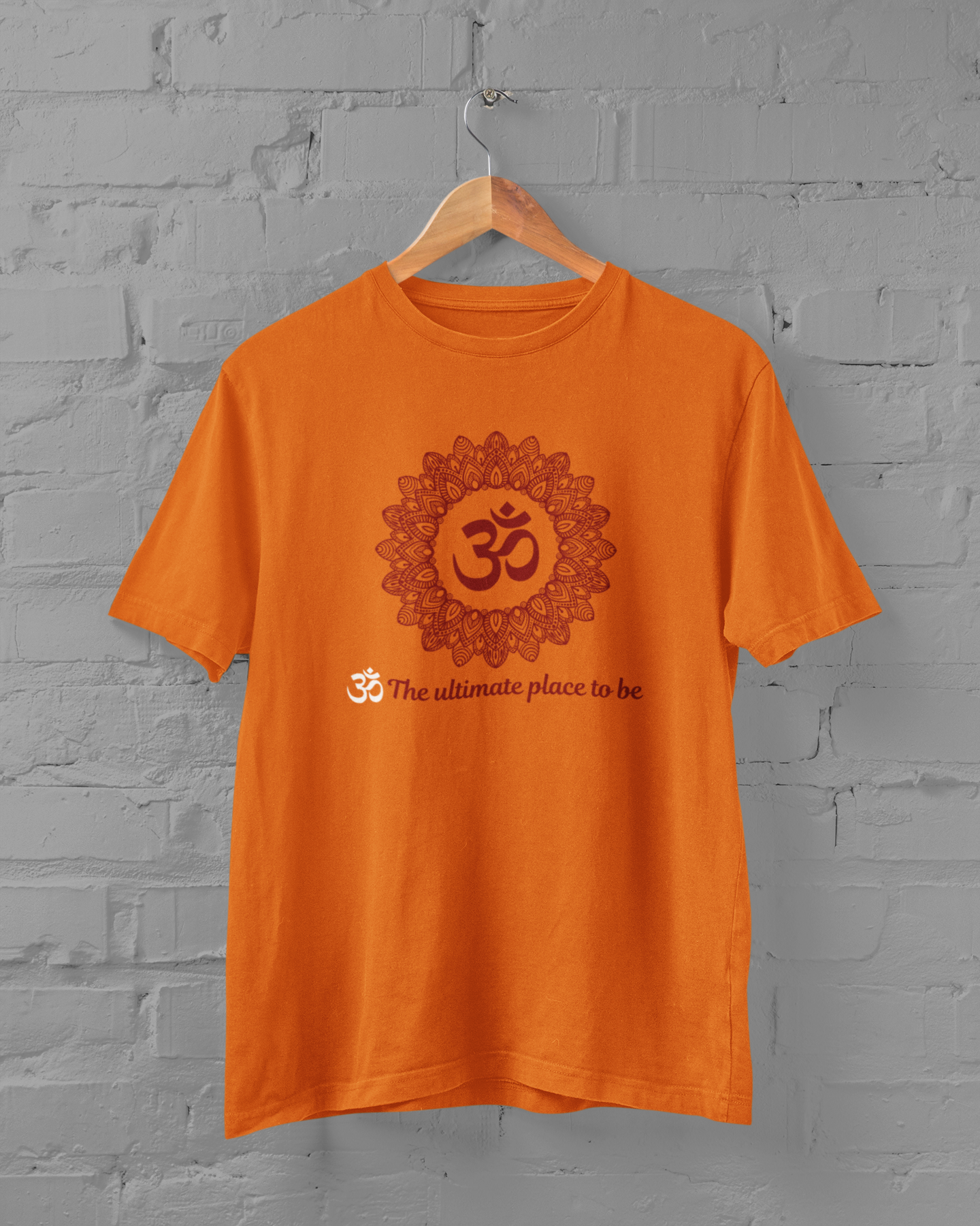 Om Unisex Plus Size Orange T-Shirt - sigmatrends