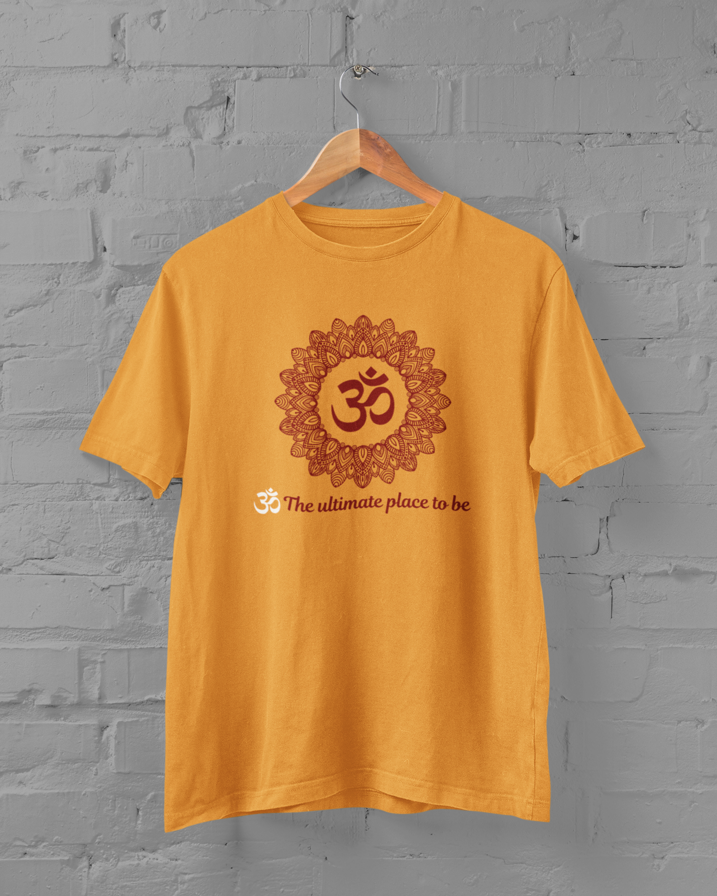 Om Unisex Plus Size Yellow T-Shirt - sigmatrends