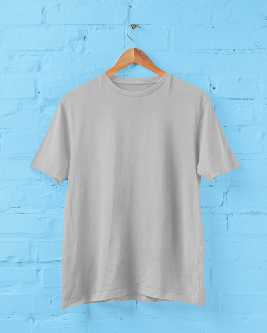 Plain Grey Unisex Plus Size T-Shirt - sigmatrends